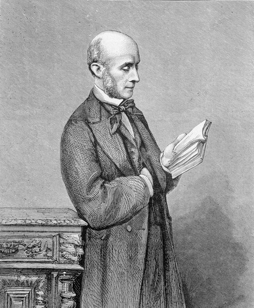 Ranskalaisen diplomaatin (1817-1900) Vincent Benedettin muotokuva. "The Graphic" -lehdessä 30. heinäkuuta tekijältä Unknown artist