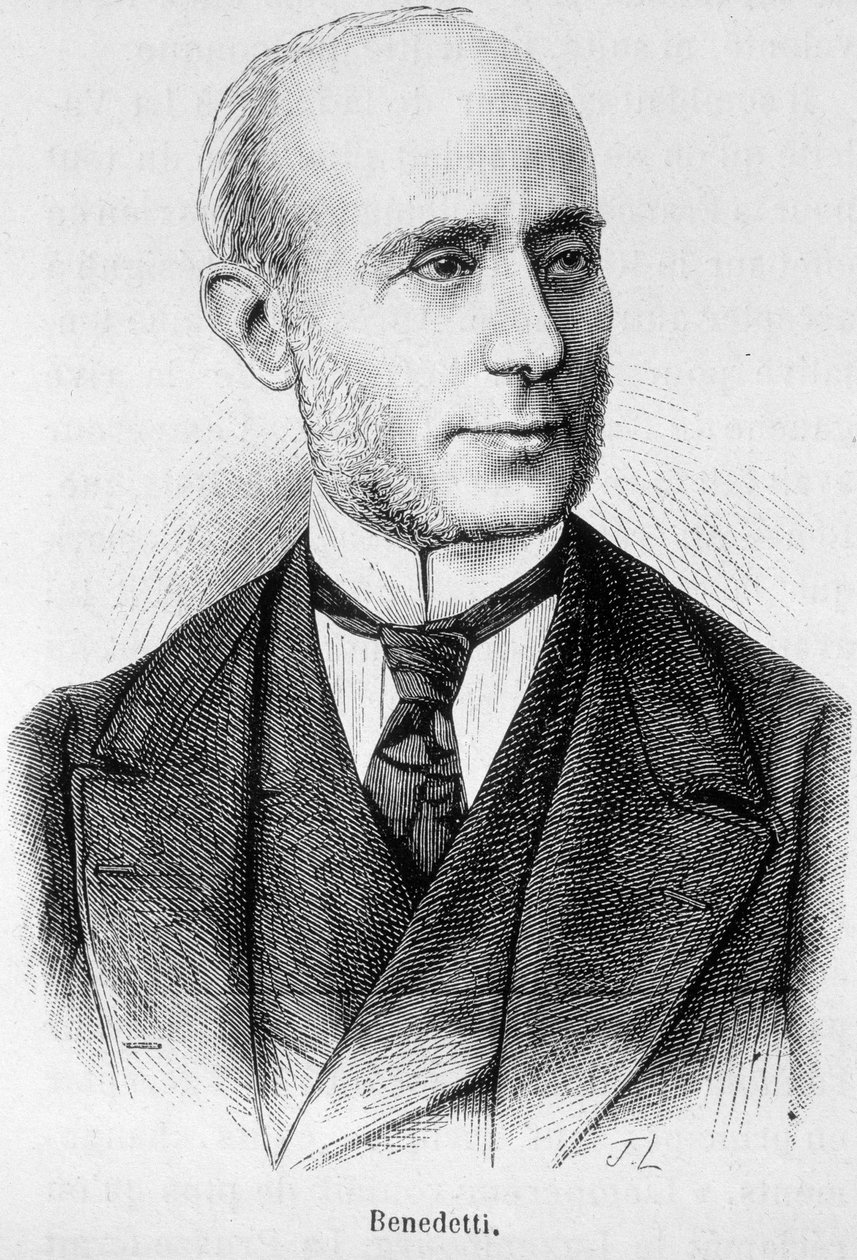 Muotokuva Vincent Benedettistä, ranskalaisesta diplomaatista (1817 - 1900) tekijältä Unknown artist