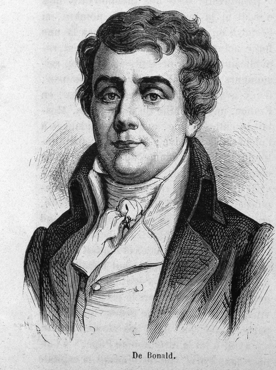 Varakreivi Louis De Bonaldin (1754 - 1840) muotokuva. tekijältä Unknown artist