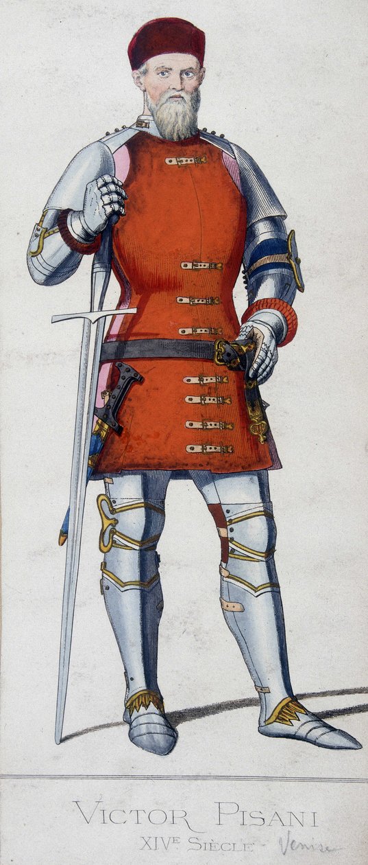 Vittore Pisanin muotokuva. Venetsialainen amiraali (1324-1380). tekijältä Unknown artist