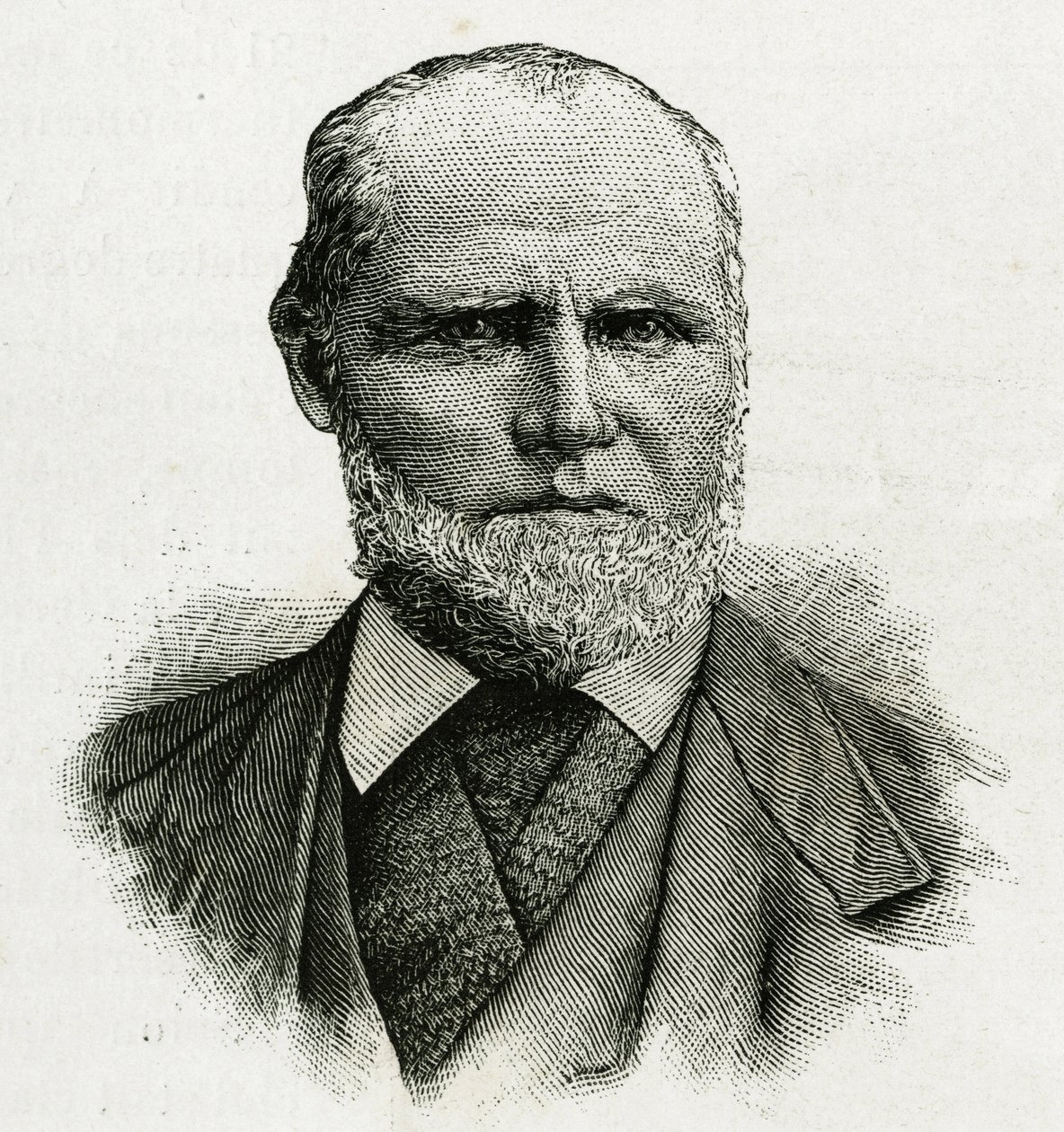 Muotokuva William Dunbarista, La Jeannetten miehistön jäätikkölentäjästä pohjoisnavalle. Kaiverrus kuvaamaan "Le voyage de la Jeannette" tekijältä Unknown artist