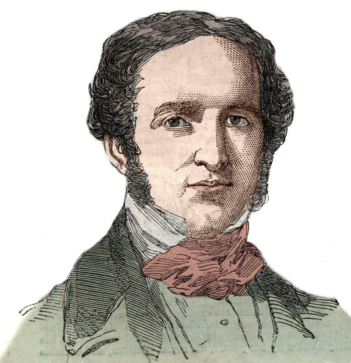Muotokuva William Hickling Prescottista (1796-1859), yhdysvaltalaisesta historioitsijasta. tekijältä Unknown artist