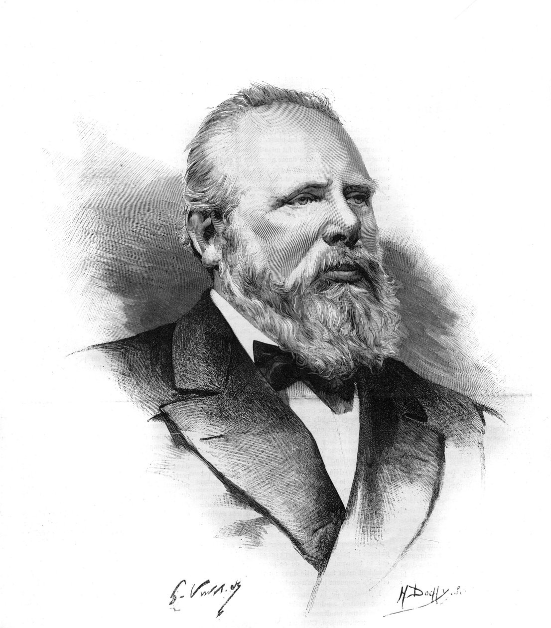 Alankomaiden kuninkaan Vilhelm III (1817-1890) muotokuva (Hollanti). Kaiverrus "" Le monde illustrious"" tekijältä Unknown artist