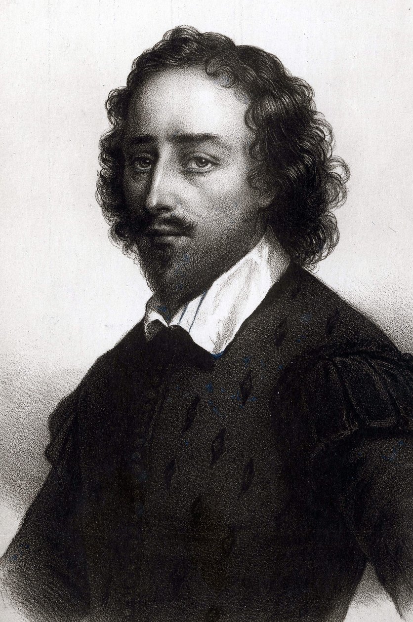 William Shakespearen muotokuva. Englantilainen draamarunoilija (1564-1616) tekijältä Unknown artist
