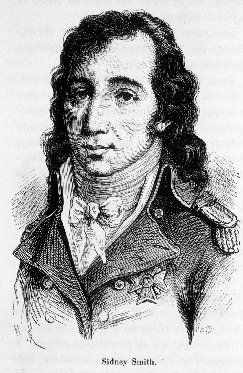William Sidney Smithin (1764-1840), englantilaisen amiraalin muotokuva. tekijältä Unknown artist