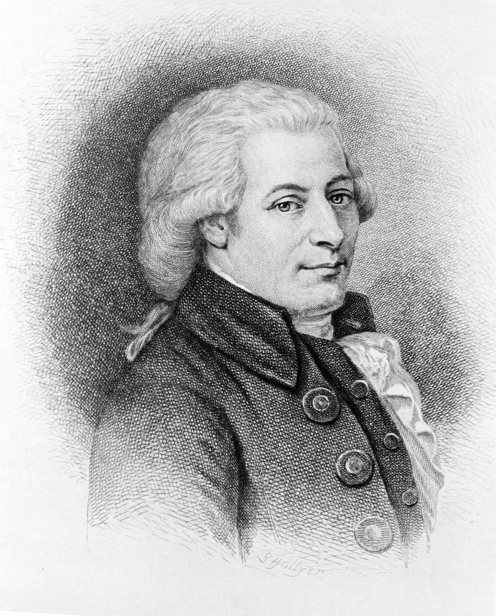 Wolfgang Amadeus Mozartin (1756 - 1791) muotokuva. tekijältä Unknown artist
