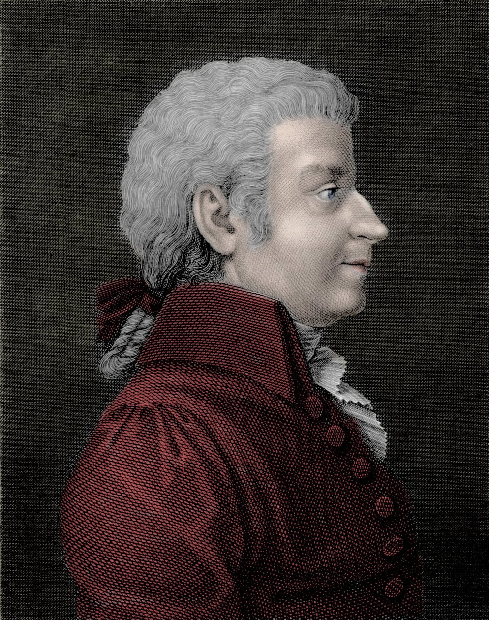 Nuoren (1756 - 1791) säveltäjän Wolfgang Amadeus Mozartin muotokuva. tekijältä Unknown artist