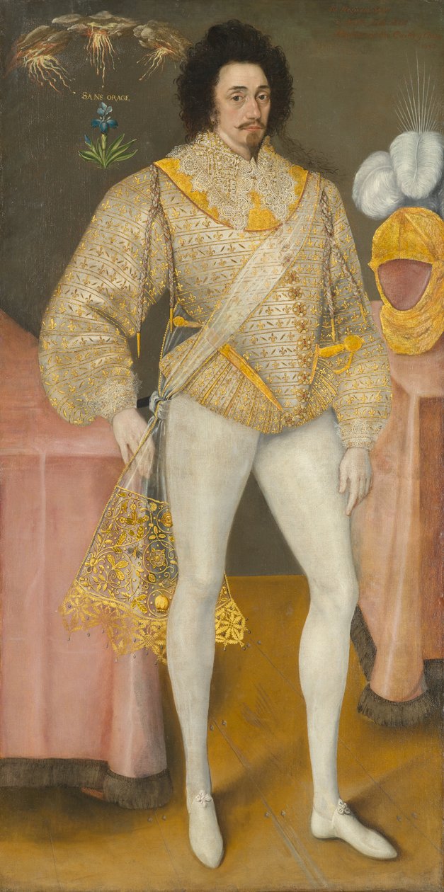 Miehen muotokuva, mahdollisesti Sir Edward Stafford (1552-1605), noin 1590 (öljy kankaalle) tekijältä Unknown artist