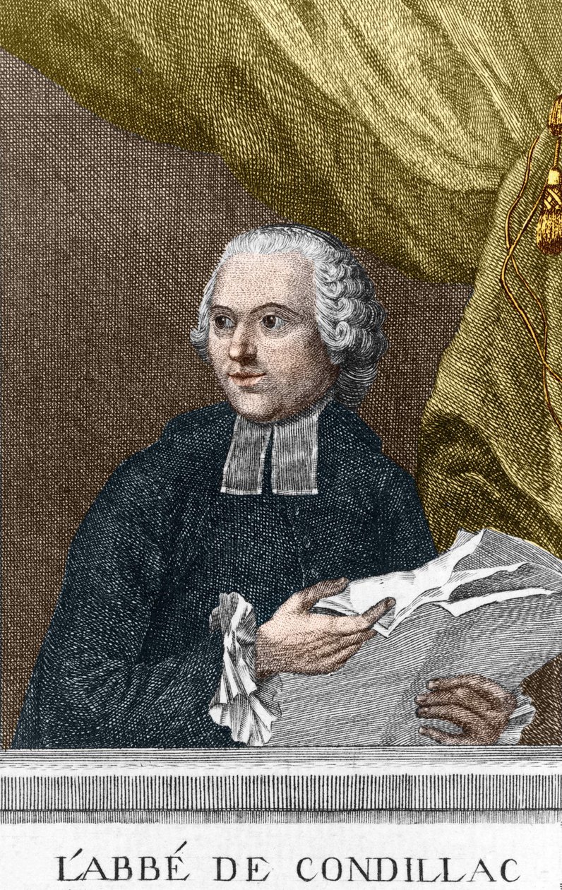 Abbe Etienne Bonnot de Condillacin (1715 - 1780) muotokuva ranskalaisesta filosofista tekijältä Unknown artist