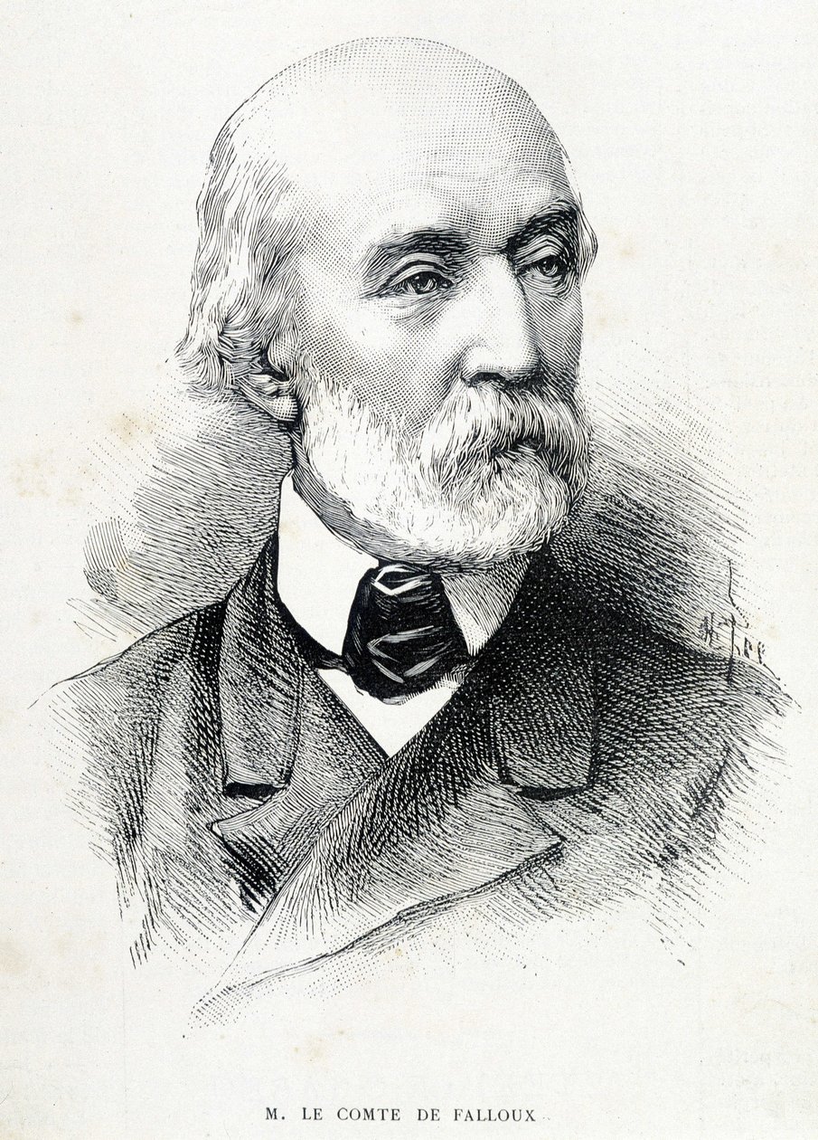 Muotokuva kreivi de Falluxista (1811 - 1886), ranskalaisesta poliitikosta. tekijältä Unknown artist