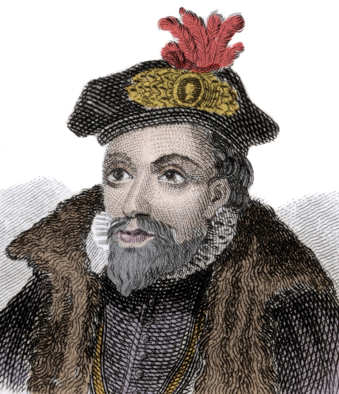 Northumberlandin herttuan John Dudleyn (1501-1553) muotokuva (John Dudley tekijältä Unknown artist