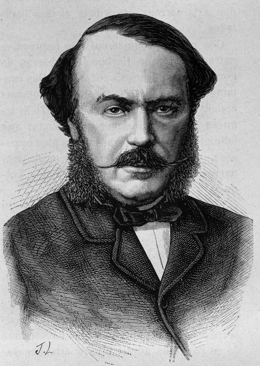 Persignyn herttuan muotokuva (1808 - 1872). Kaiverrus 1800-luvun lopusta H. Martinin teokseen "Histoire de France". tekijältä Unknown artist