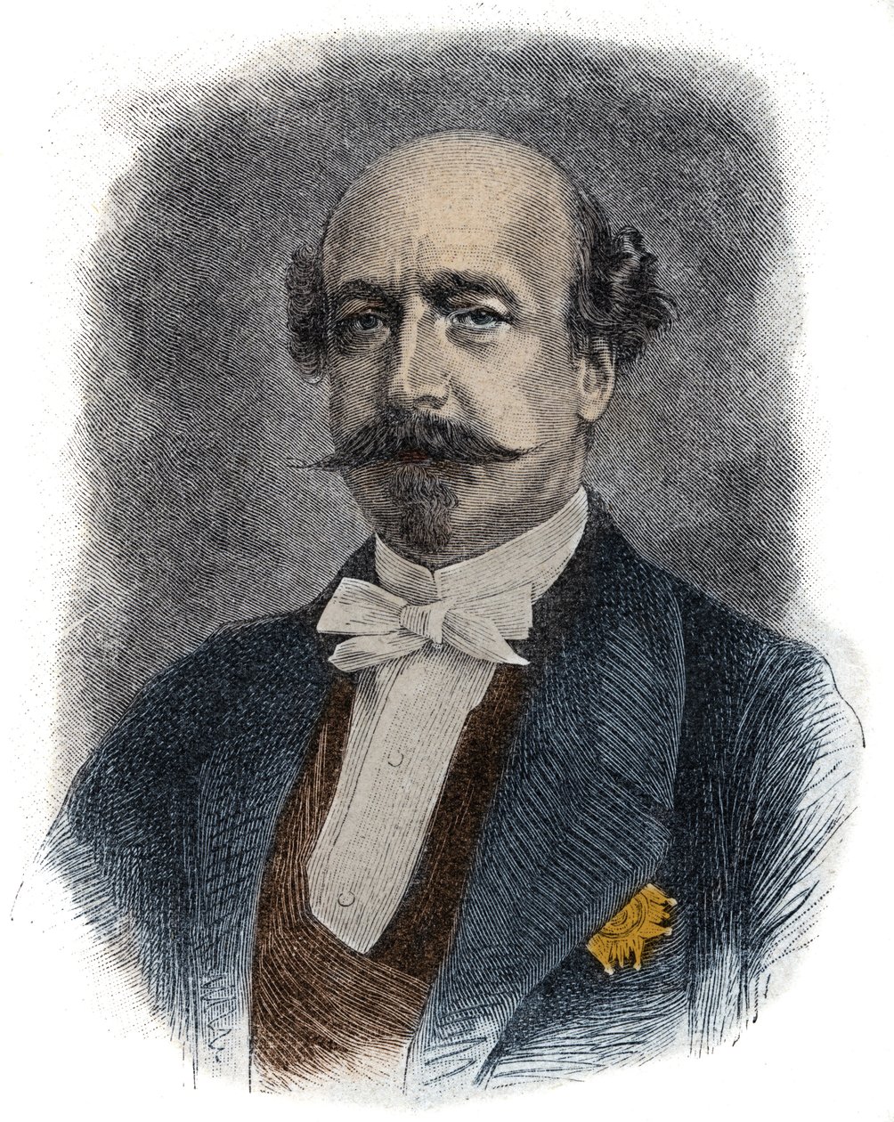 Muotokuva ranskalaisesta rahoittajasta ja poliitikosta Charles de Mornysta dit Comte de Mornysta (tai herttuasta) (1811-1865), Napoleon III:n velipuoli tekijältä Unknown artist
