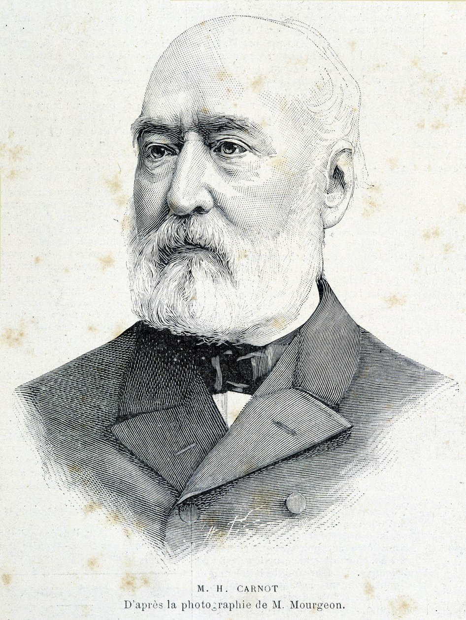 Muotokuva ranskalaisesta poliitikosta Lazare Hippolyte Carnot