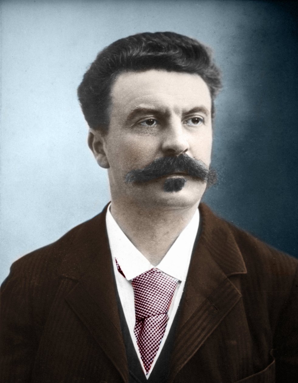 Ranskalaisen kirjailijan Guy de Maupassantin (1850-1893) muotokuva tekijältä Unknown artist