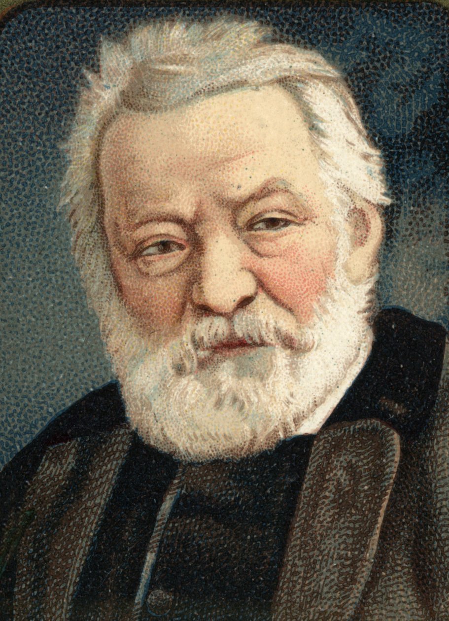 Muotokuva ranskalaisesta kirjailijasta Victor Hugosta (1802 - 1885). tekijältä Unknown artist