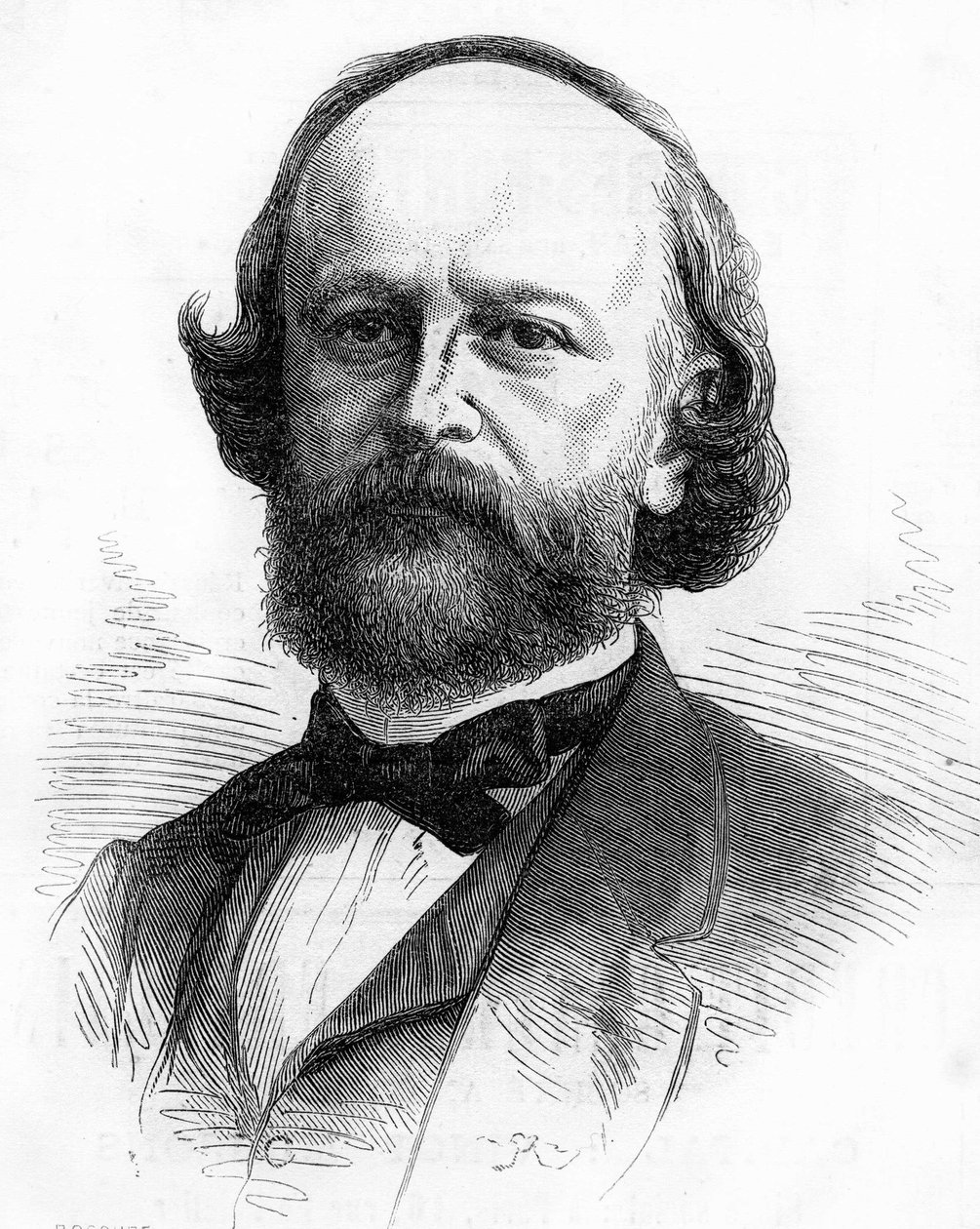 Muotokuva ranskalaisesta kirjailijasta ja kirjemiehestä Edouard Fournier (1819-1880). tekijältä Unknown artist