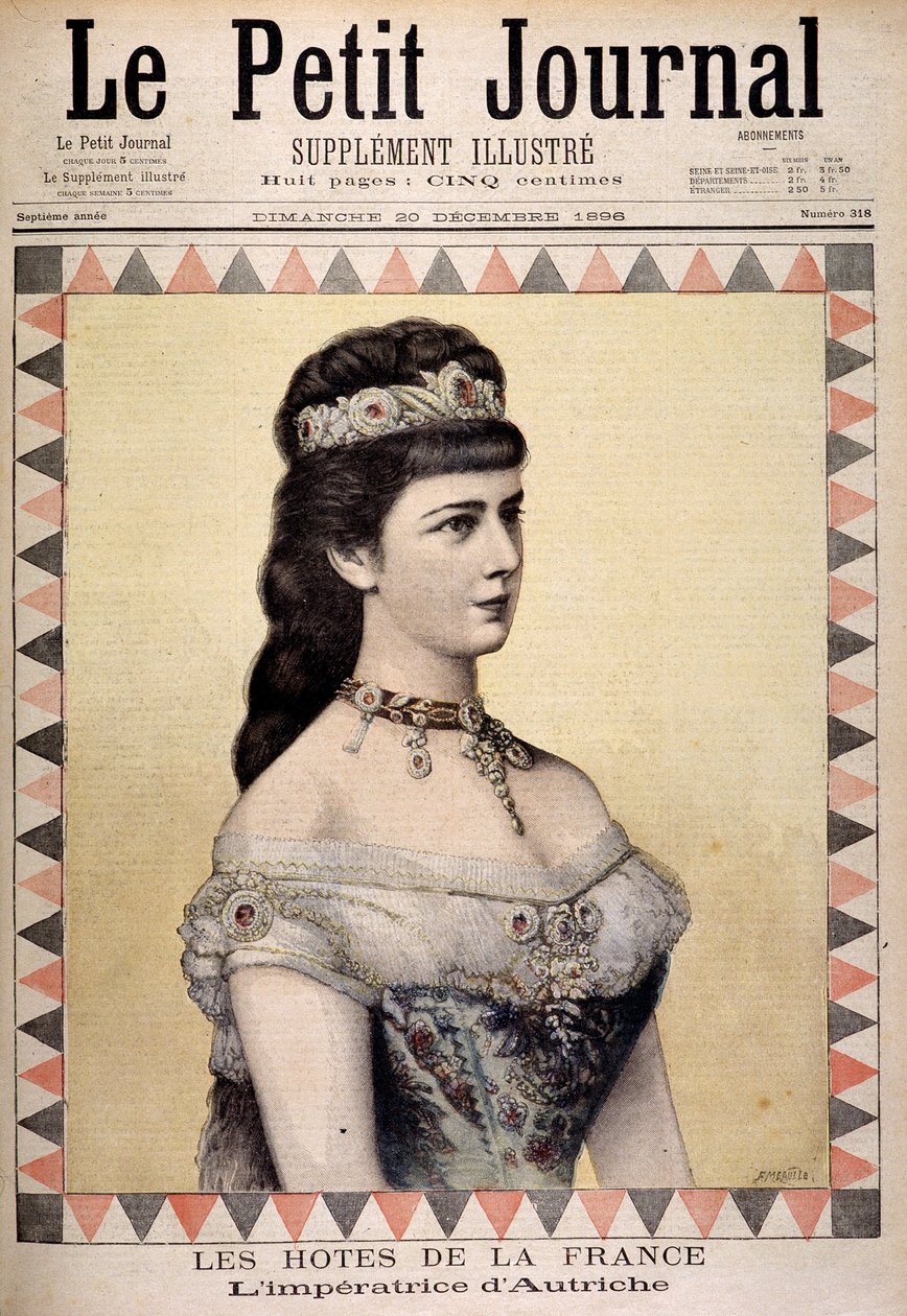 Itävallan keisarinna Elisabetin muotokuva (Sissi) tekijältä Unknown artist