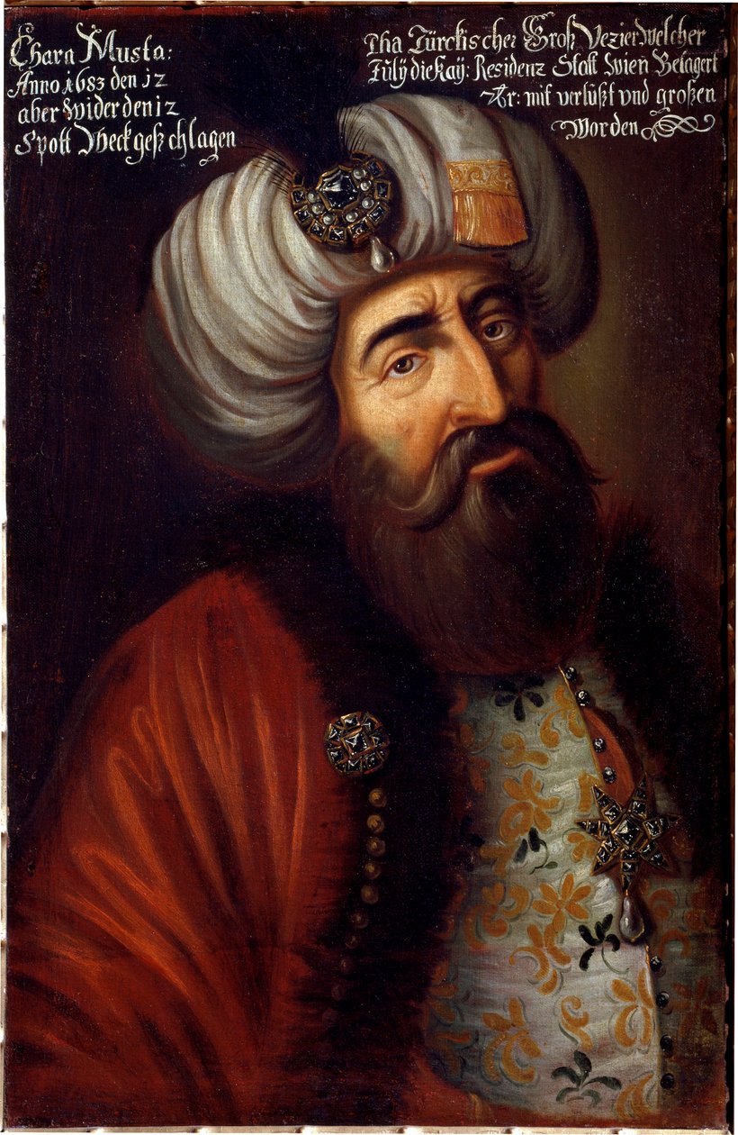 Merzifonin ottomaanisotilas Pasha Kara Mustafa muotokuva tekijältä Unknown artist