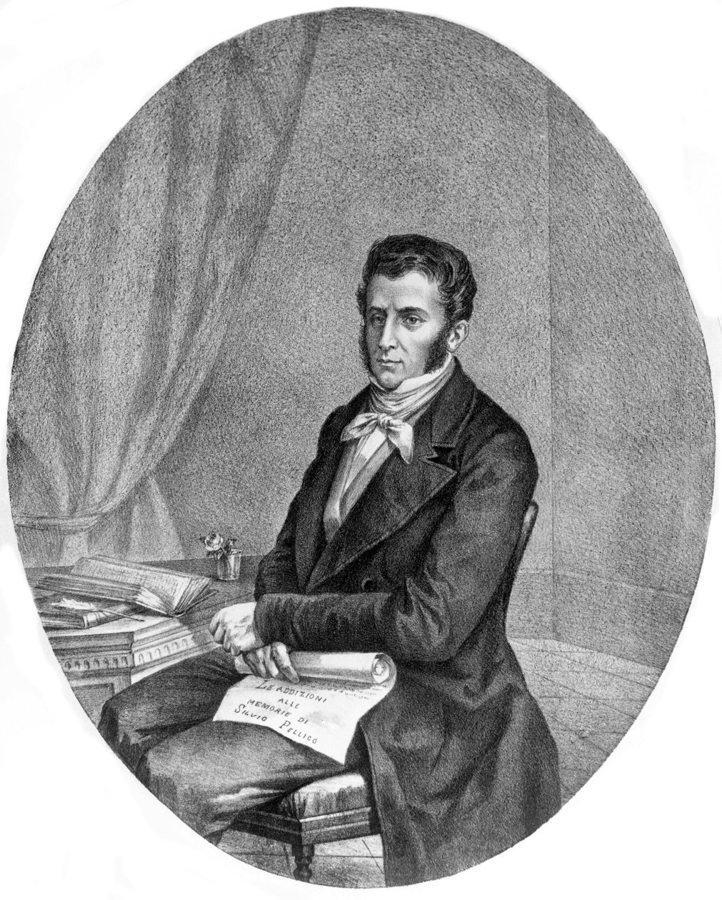 Patriotin ja muusikon Piero Maroncellin muotokuva tekijältä Unknown artist