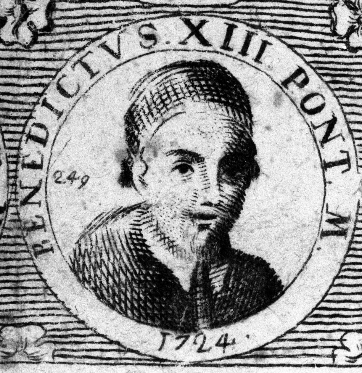 Paavin muotokuva (1724-1730) Benedictus XIII (1649-1730). tekijältä Unknown artist
