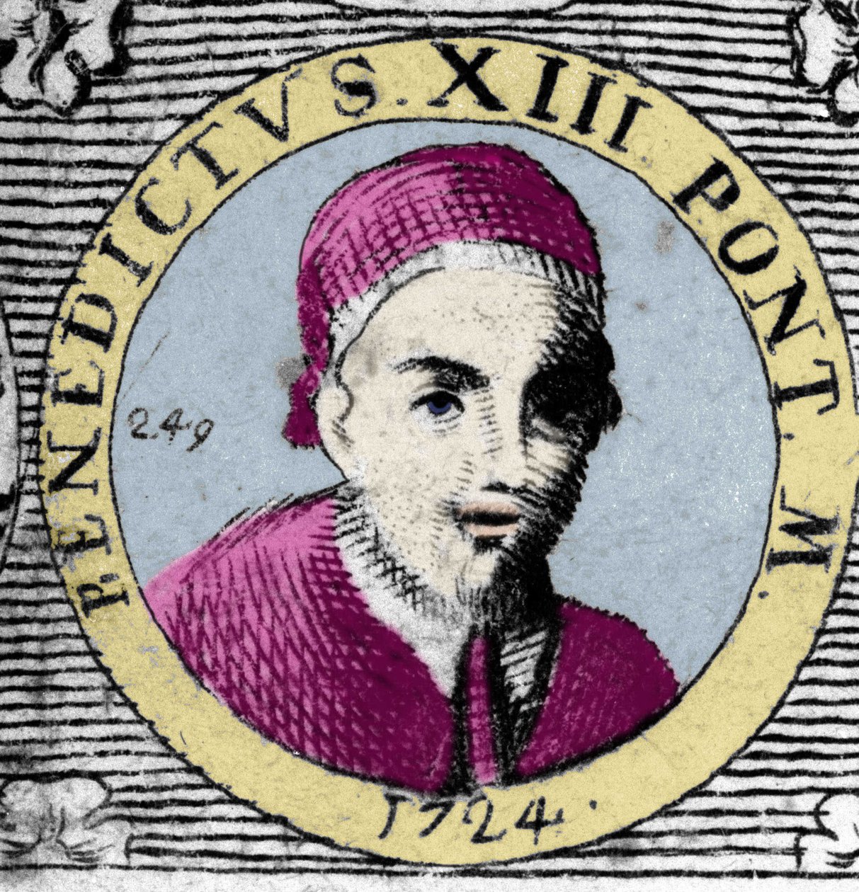 Paavin muotokuva (1724-1730) Benedictus XIII (1649-1730). tekijältä Unknown artist