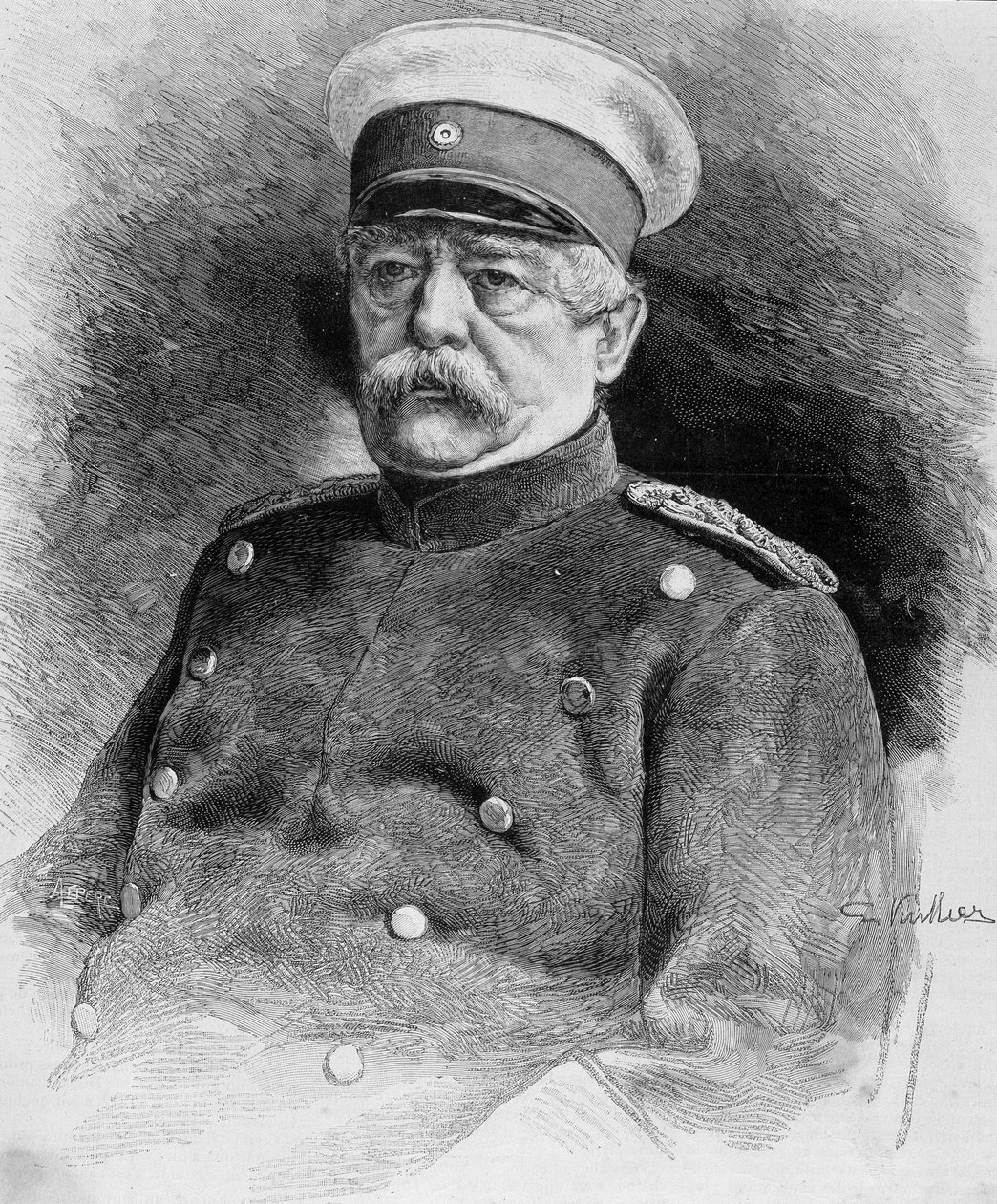 Bismarckin prinssin muotokuva (1815 - 1898). tekijältä Unknown artist