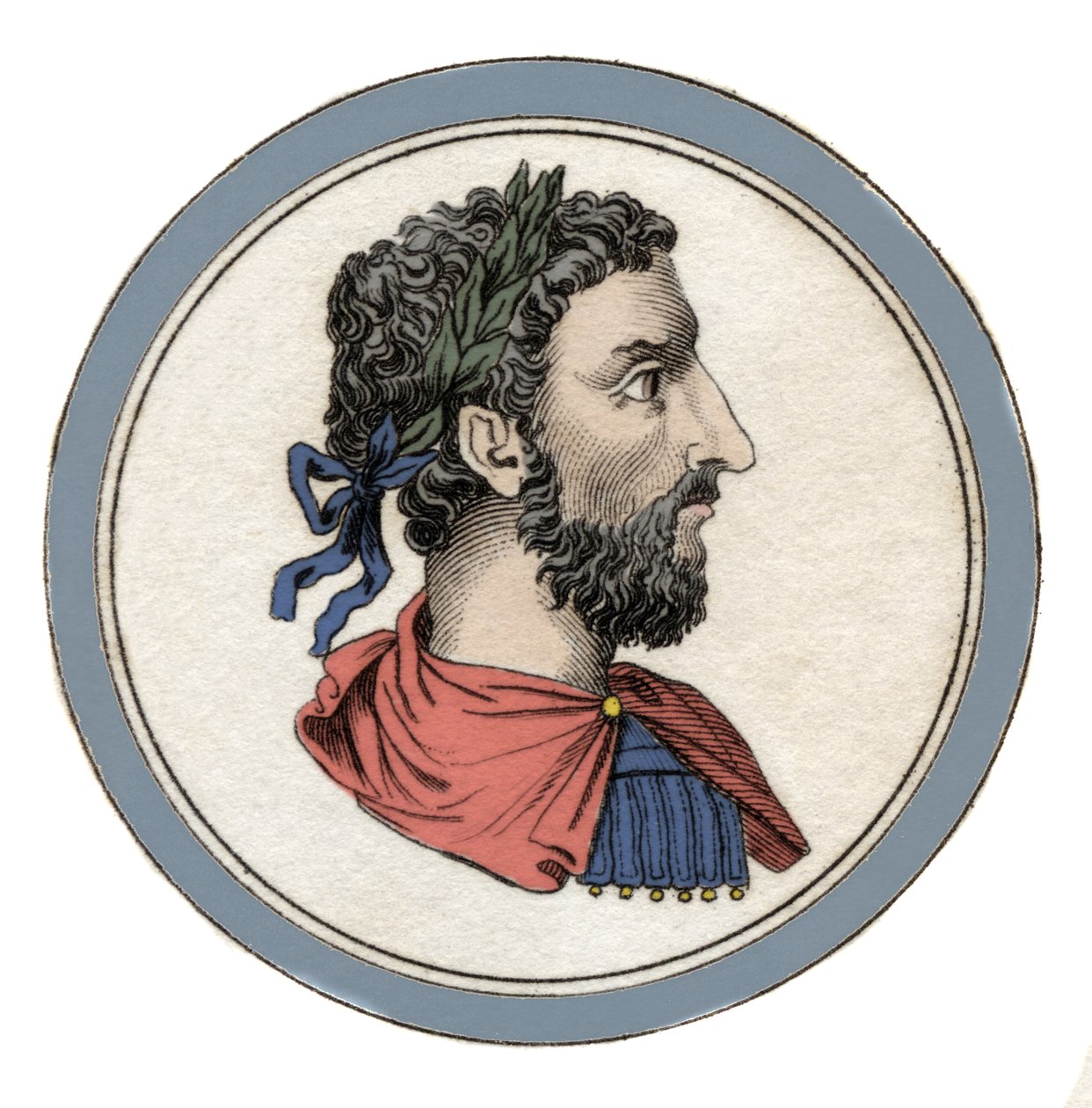 Rooman keisari Marc Aurelen muotokuva (Caesar Marcus Aurelius Antoninus Augustus) (121-180) tekijältä Unknown artist