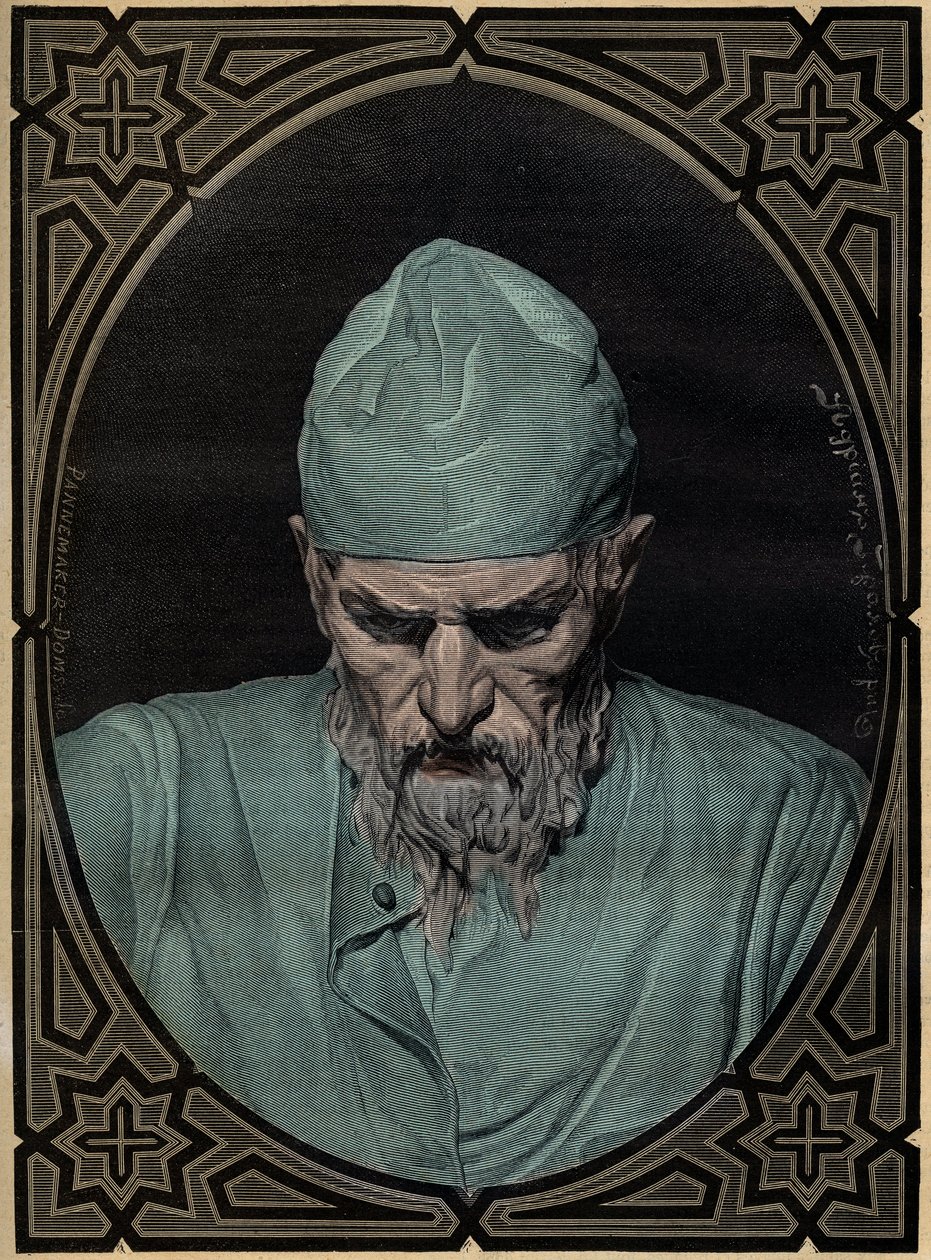 Muotokuva tsaari Ivan IV Kamalasta (1530-1584) - kaiverrus tekijältä Unknown artist