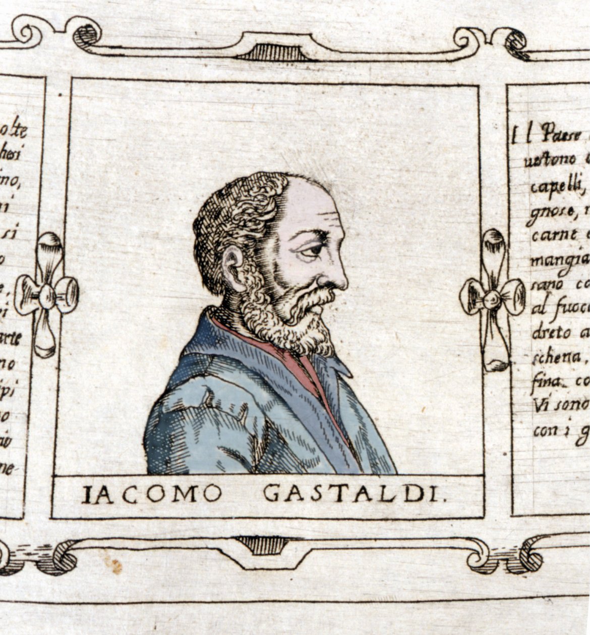 Muotokuva kartografista (maantieteilijä) Giacomo Gastaldista (? - 1566). tekijältä Unknown artist