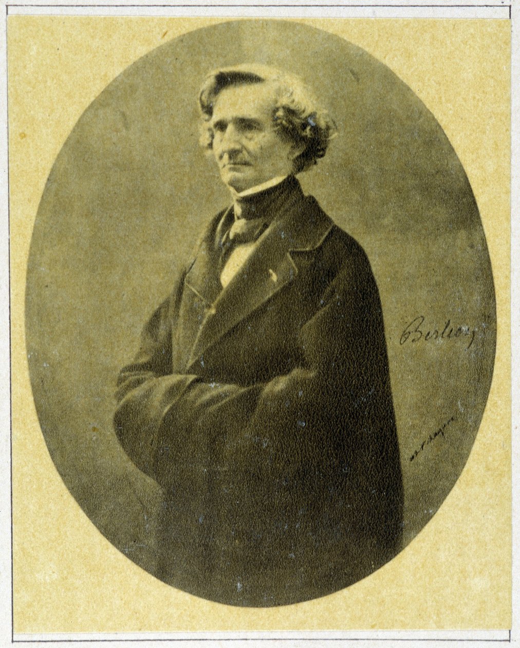 Säveltäjä Hector Berliozin (1803 - 1869) muotokuva vuonna 1858. tekijältä Unknown artist