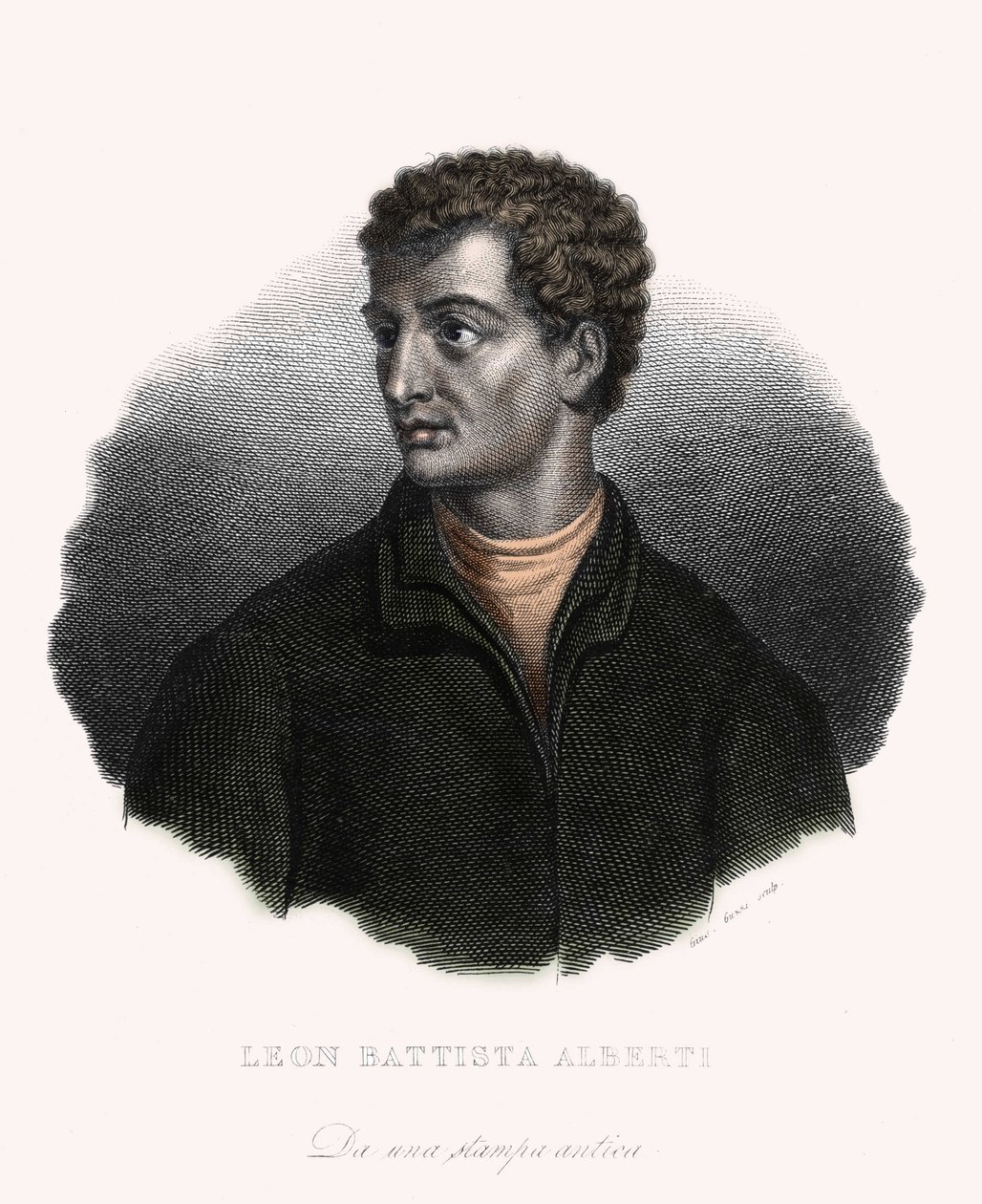 Filosofin, italialaisen humanistisen arkkitehti Leon Battista Albertin (1406-1472) muotokuva. tekijältä Unknown artist
