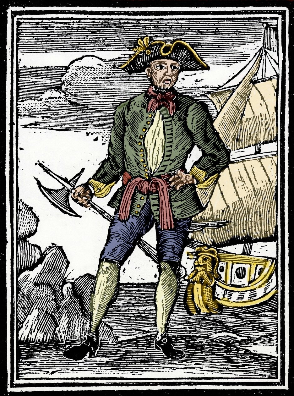 Muotokuva merirosvo Edward Englandista (? -1720). tekijältä Unknown artist