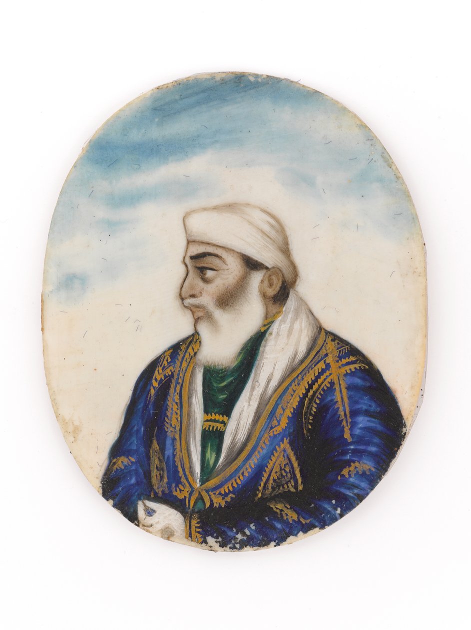 Muotokuva, luultavasti Ayodeya Prasadista, Dina Nathin veljestä tekijältä Unknown artist