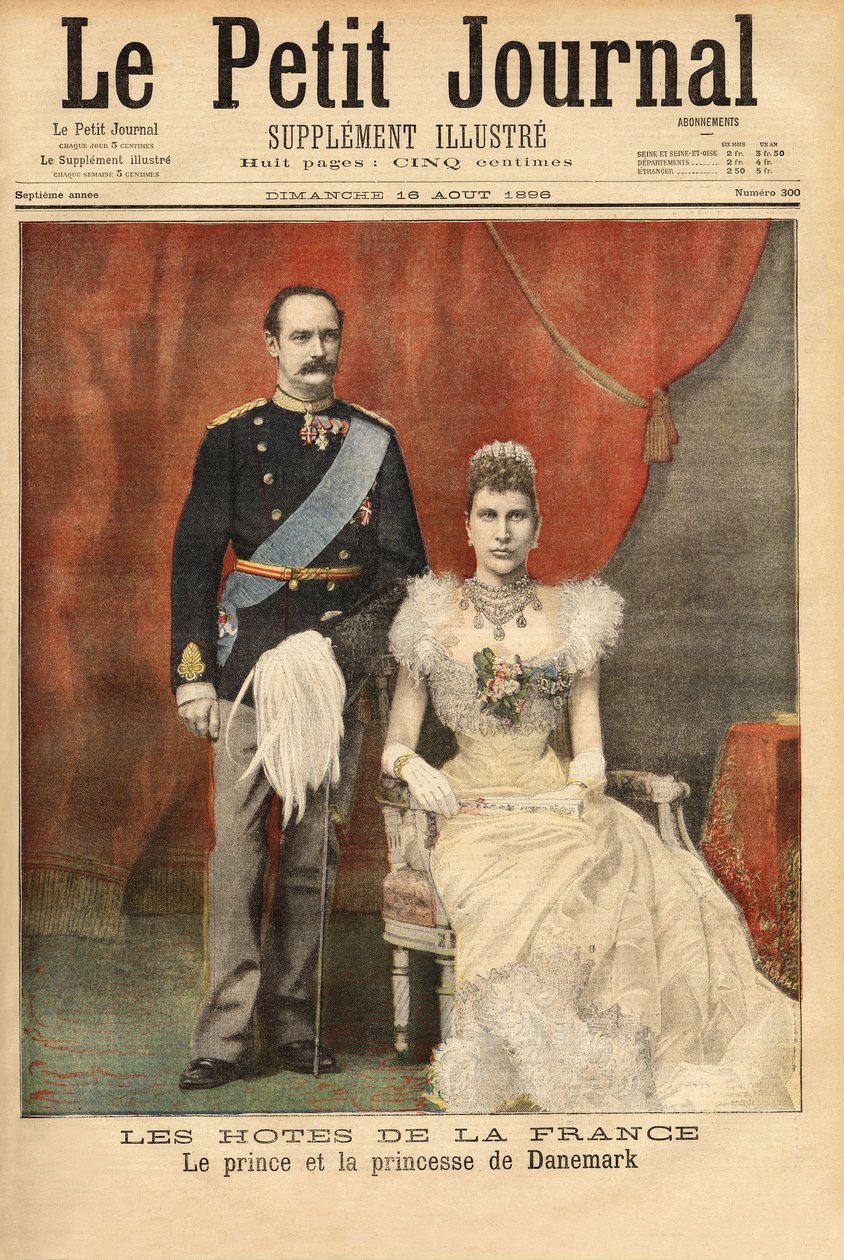 Muotokuvia Tanskan prinssistä ja prinsessasta Frederik VIII (Tanskan Frederic VIII tekijältä Unknown artist