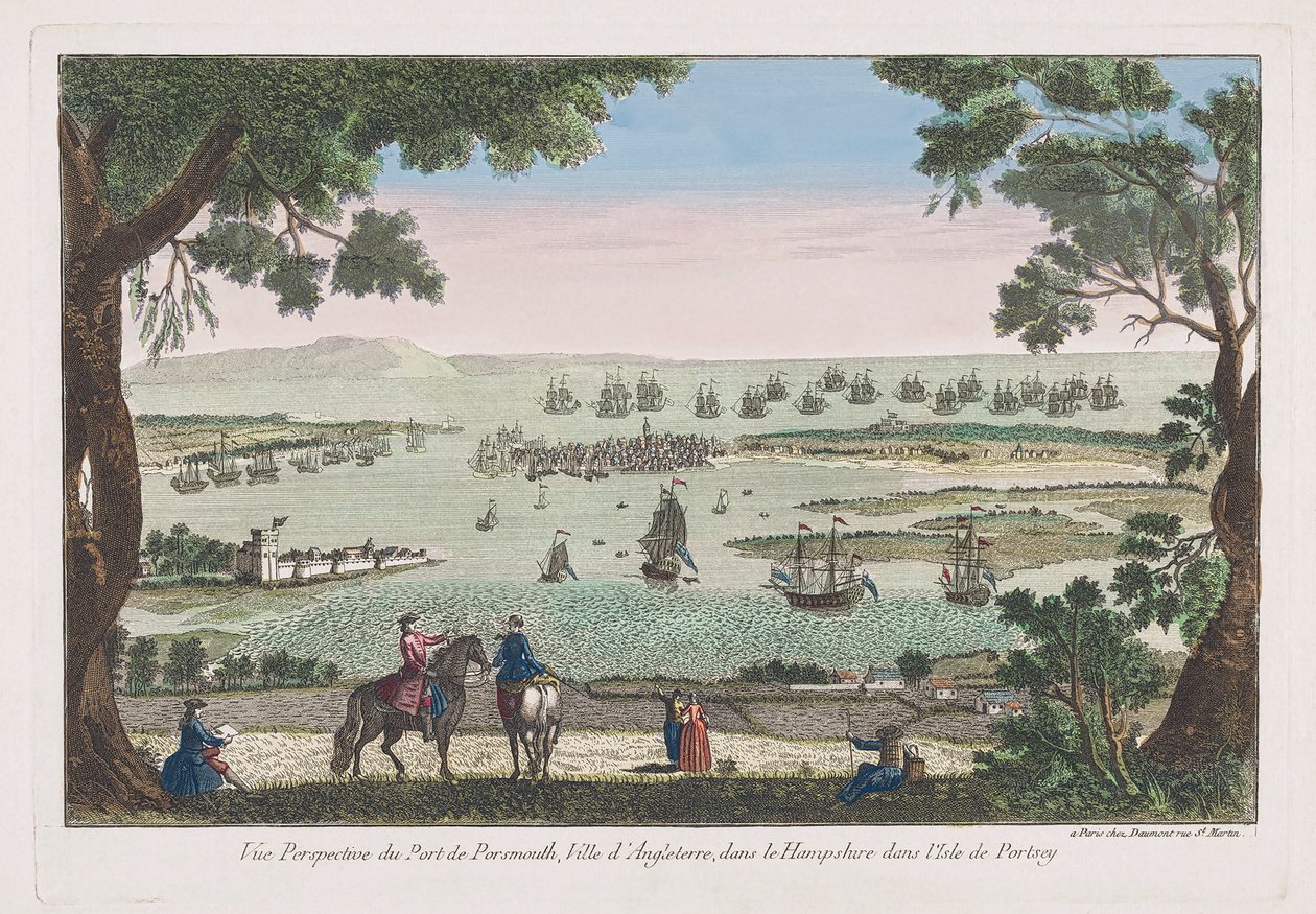 Portsmouth, Englanti 1700-luvulla. tekijältä Unknown artist