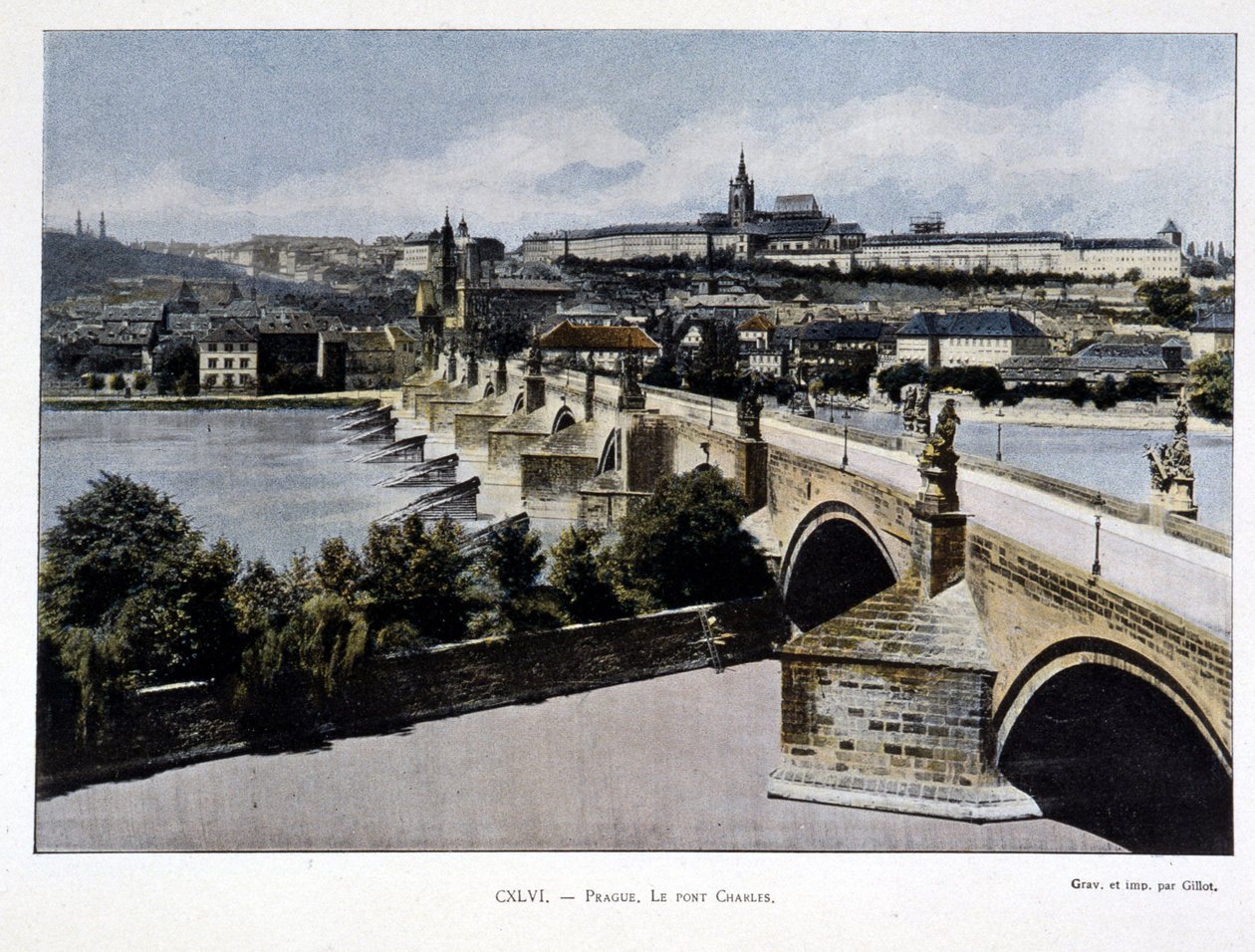 Praha, Kaarlensilta, 1800-luvun loppu tekijältä Unknown artist