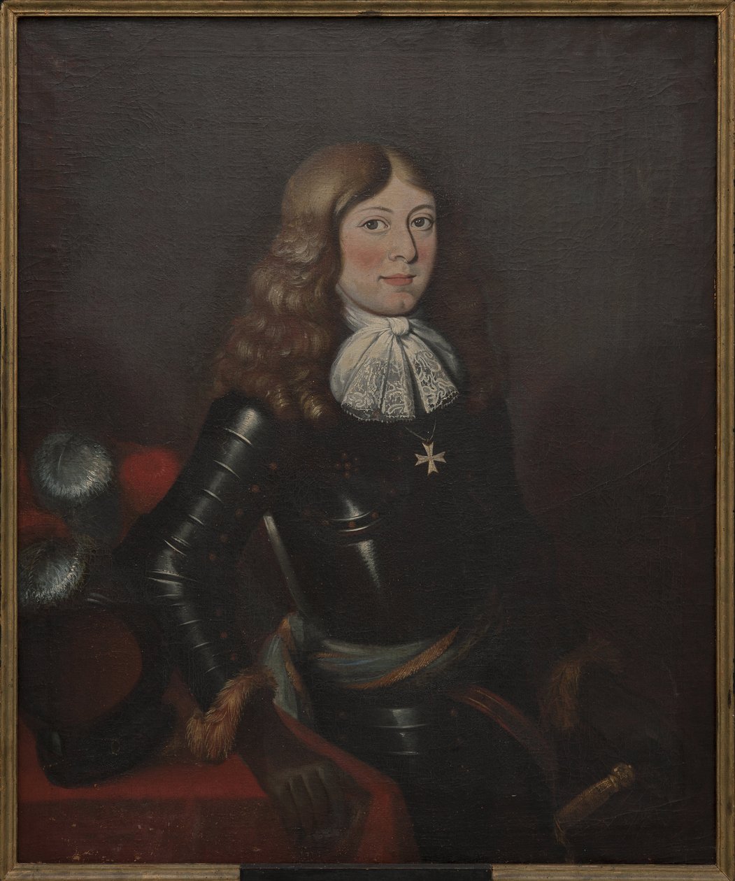 Prinssi Alexandre de Courlande - Anonyymi Kurinmaan prinssi Aleksanterin (1658-1686) muotokuva. Öljy kankaalle, 17. vuosisadan toinen puolisko. Mitat : 90x74 cm. Tukholman kansallismuseo tekijältä Unknown artist