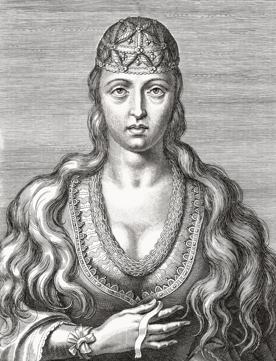 Portugalin prinsessa Joan. Joana. Muotokuva. tekijältä Unknown artist