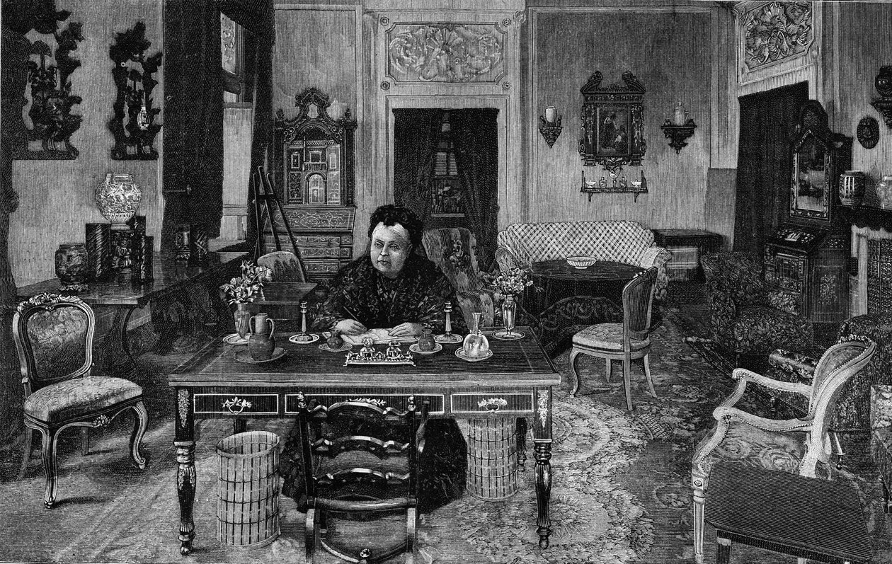 Englannin kuningatar Victoria Villa Palmierissa Firenzessä vuonna 1893. tekijältä Unknown artist