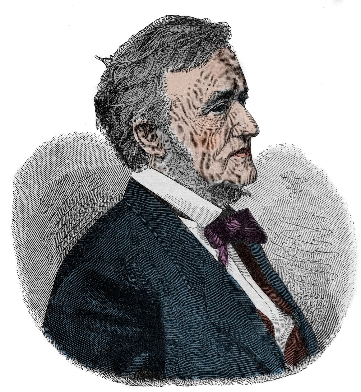 RICHARD WAGNER (1813-1883) Englantilainen säveltäjä - kaiverrus tekijältä Unknown artist