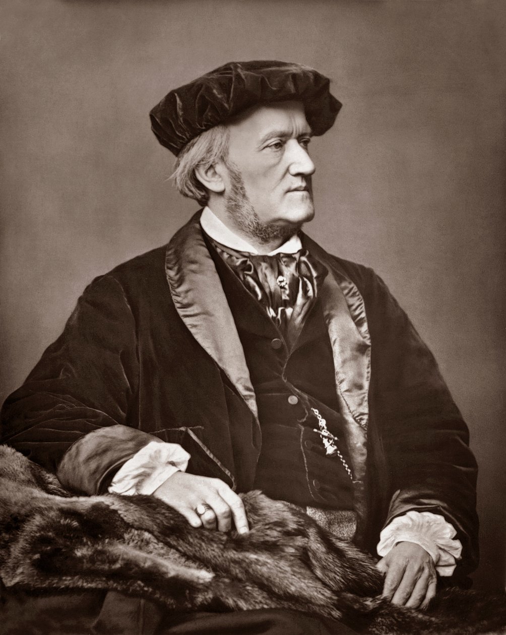 RICHARD WAGNER (1813-1883) saksalainen säveltäjä. muotokuva tekijältä Unknown artist