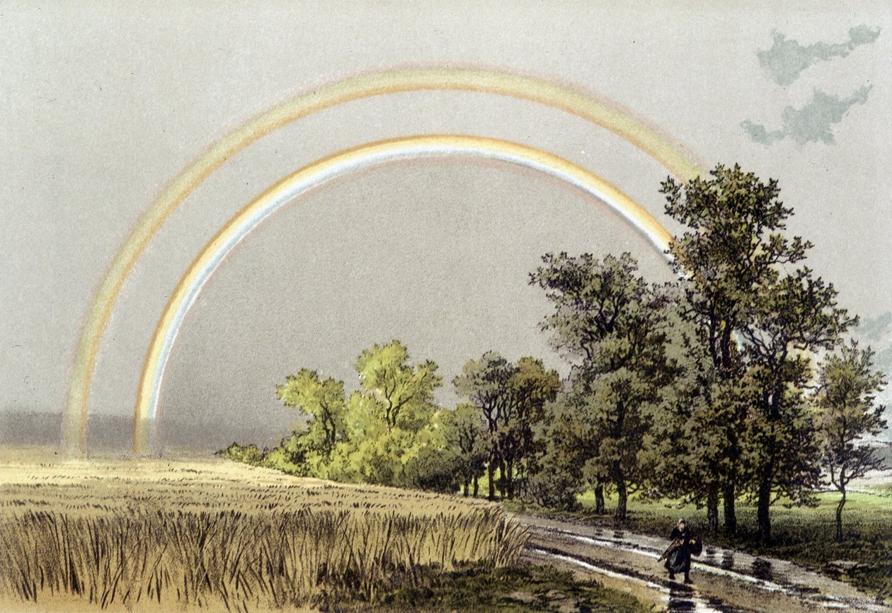 Rainbow - "" Tunnelma: kuvaus luonnon suurista ilmiöistä" Camille Flammarion tekijältä Unknown artist