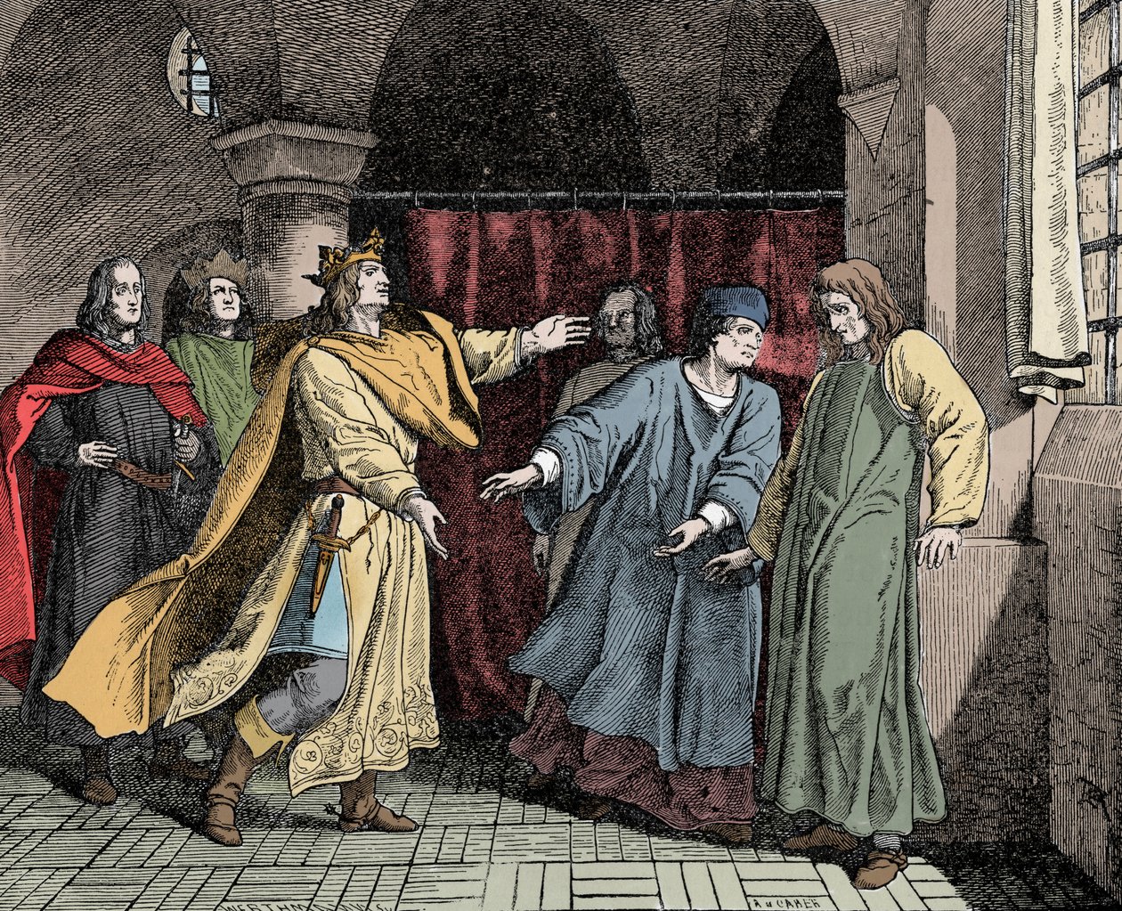 Ludwigin sovinto Friedrichin kanssa – sovinto Pyhän Imperiumin keisarin Ludvig IV:n (tai Ludvig III:n Bavieren välillä) tekijältä Unknown artist