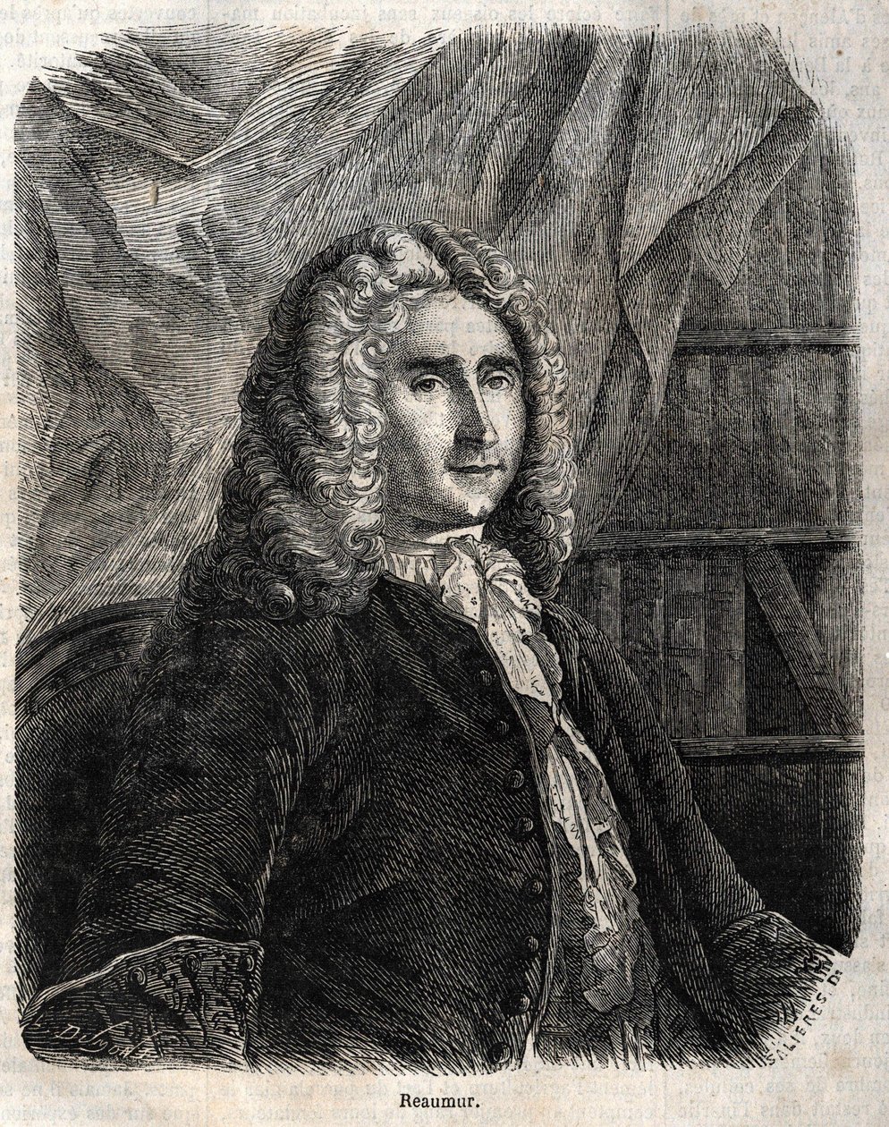 Rene Antoine Ferchault de Réaumur. Ranskalainen fyysikko ja luonnontieteilijä 1683-1757 tekijältä Unknown artist