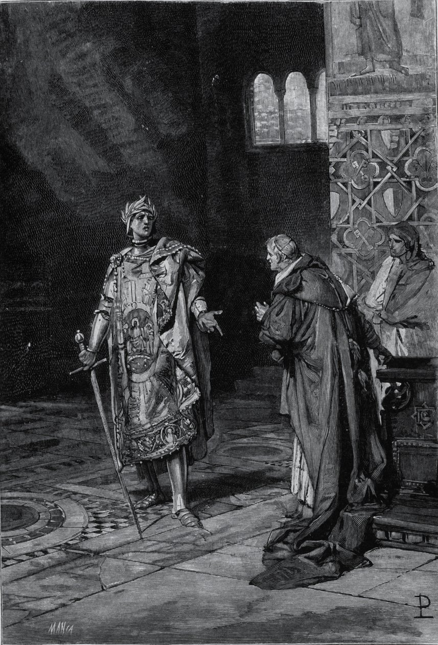 Cola di Rienzon (1314-1354), Rooman kansan tribuunin edustaja. Kuva 1800-luvun lopusta tekijältä Unknown artist