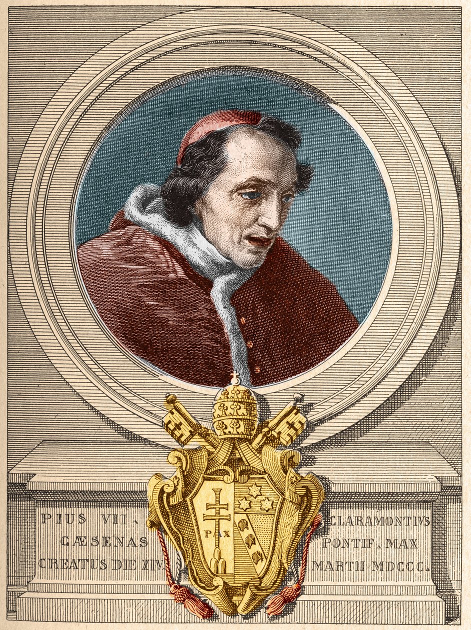Paavi Pius VII:n (Pius tai Pio) (1800-1823) edustaja. tekijältä Unknown artist