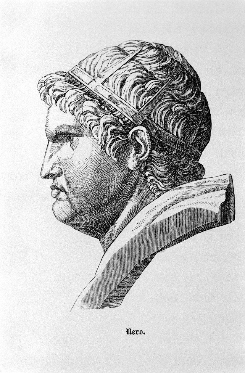 Rooman keisari Neron (37-68) esitys. tekijältä Unknown artist
