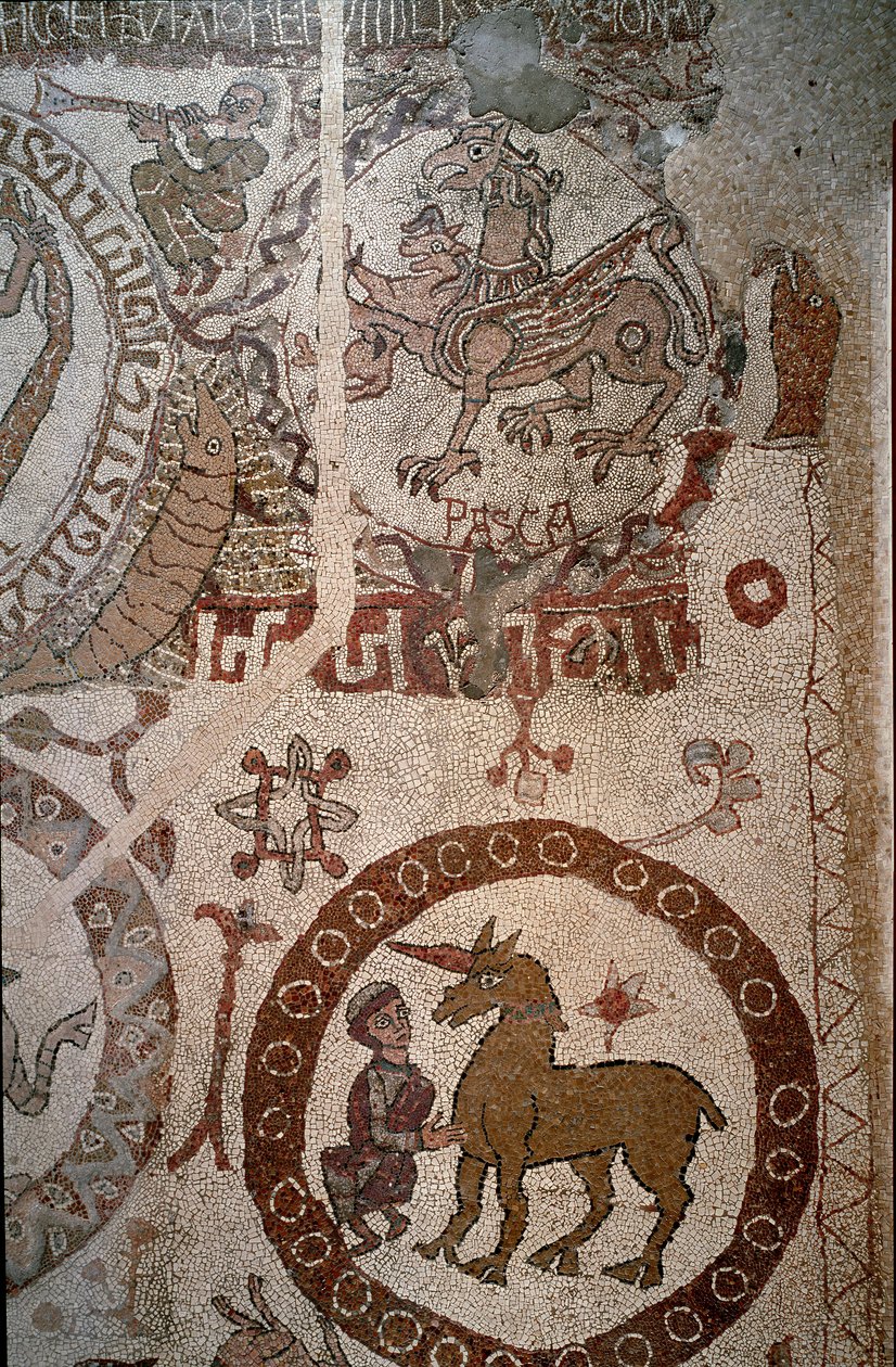 Kuvaus kuvitteellisesta Intian eläimistöstä, joka symboloi Aleksanteri Suuren hyökkäyksiä tekijältä Unknown artist
