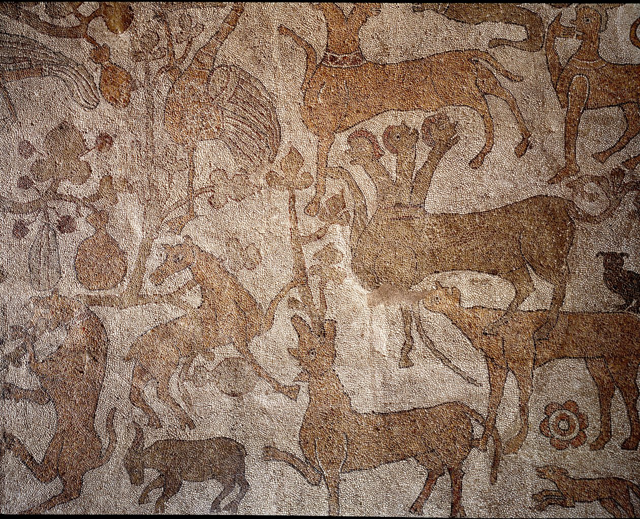 Kuvaus kuvitteellisesta Intian eläimistöstä, joka symboloi Aleksanteri Suuren (356-323 eKr.), Makedonian kuninkaan, Intian valloittamisen aikana tehtyjä hyökkäyksiä. Pantaleonen (tai Pantaleonin) jalkakäytävä tekijältä Unknown artist